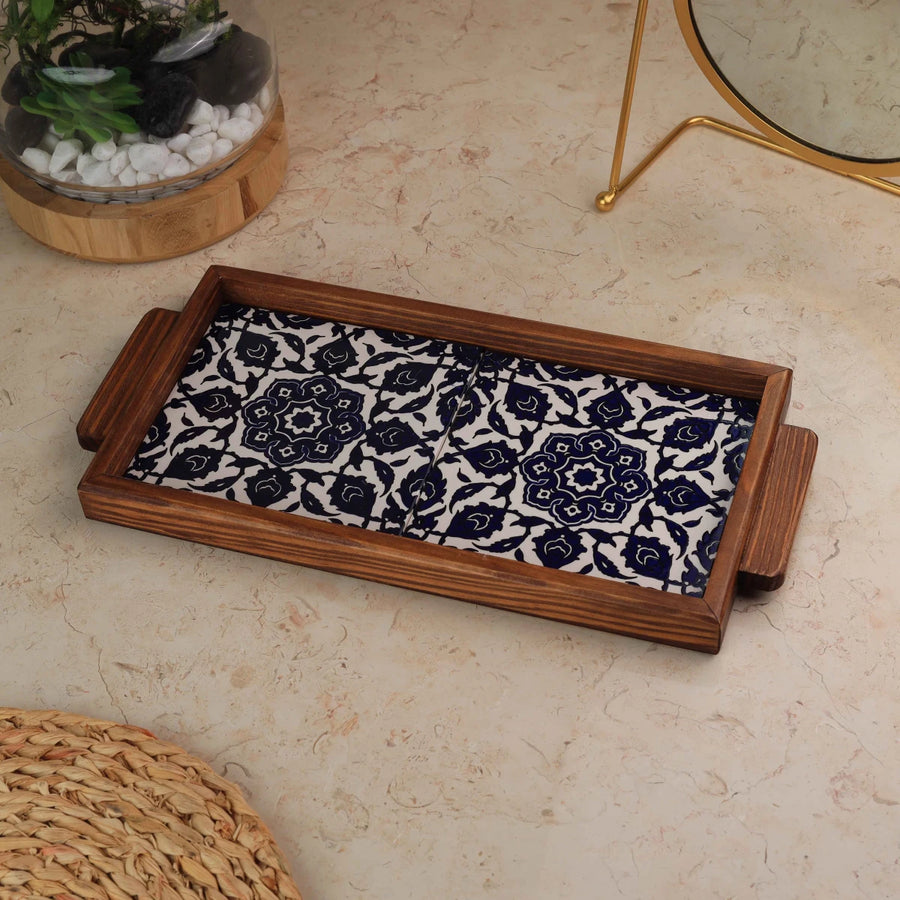 Tray Two Tiles Size 15×30 cm — Design 14