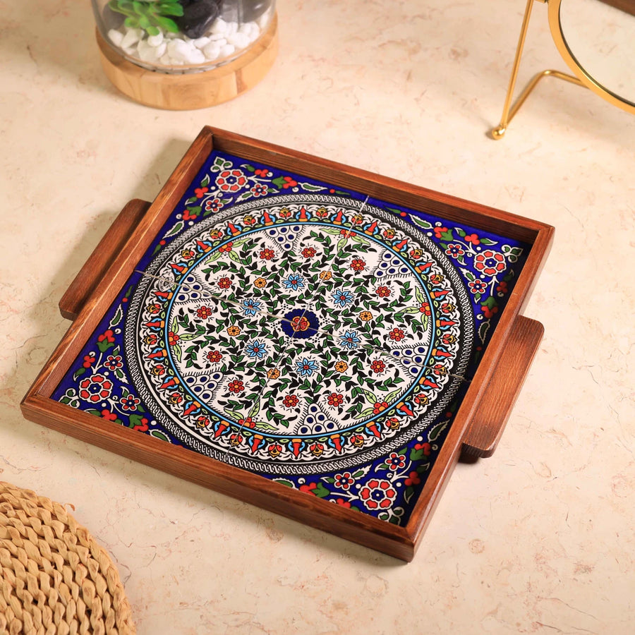 صينية 4 بلاطات حجم 30 × 30 سم — تصميم 12