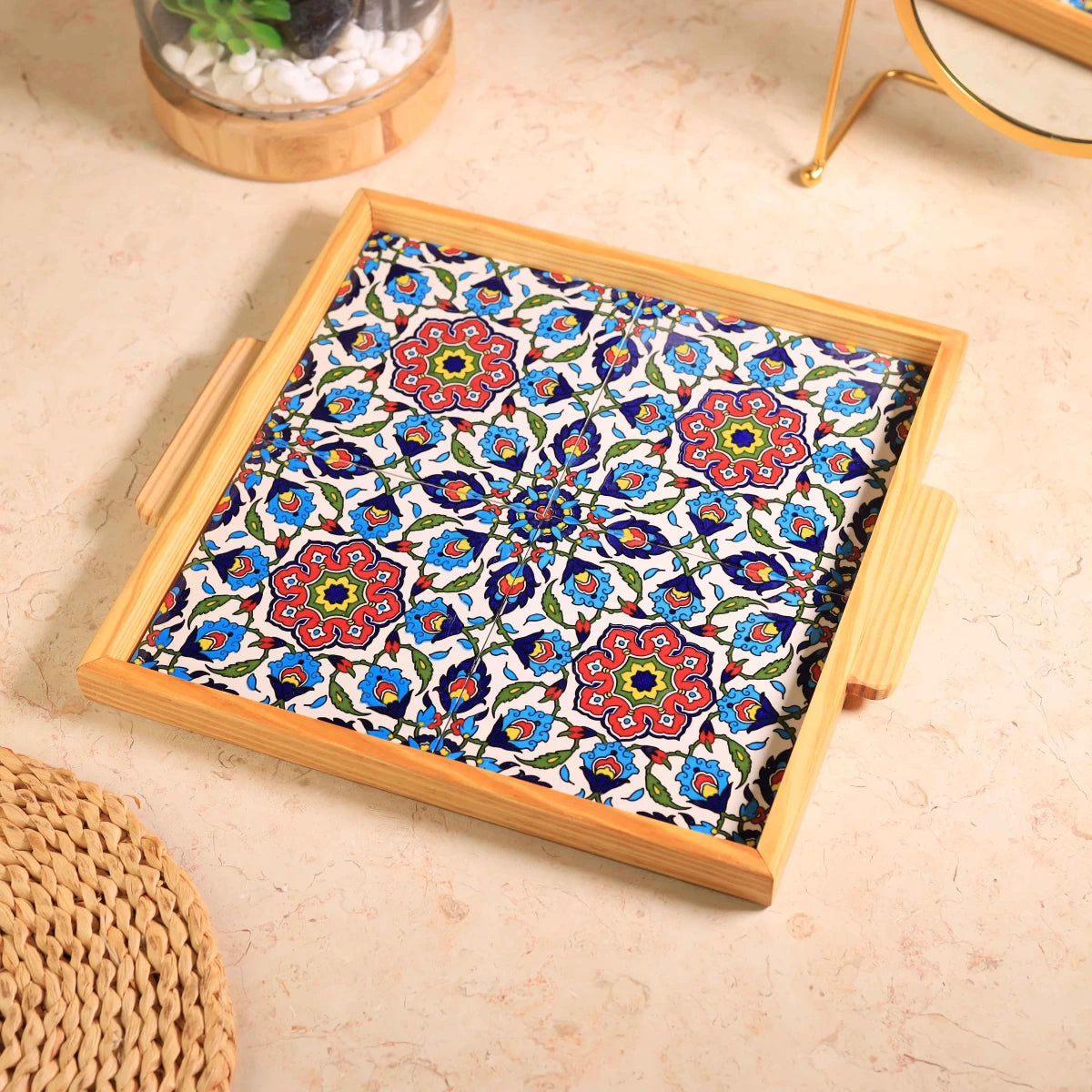 صنية 4 بلاطات حجم 30*30سم