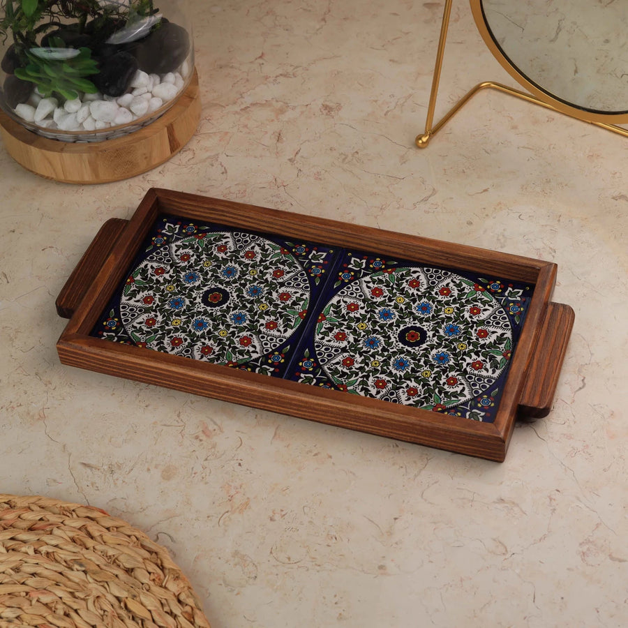 صينية بلاطتين حجم 15 × 30 سم — تصميم 11