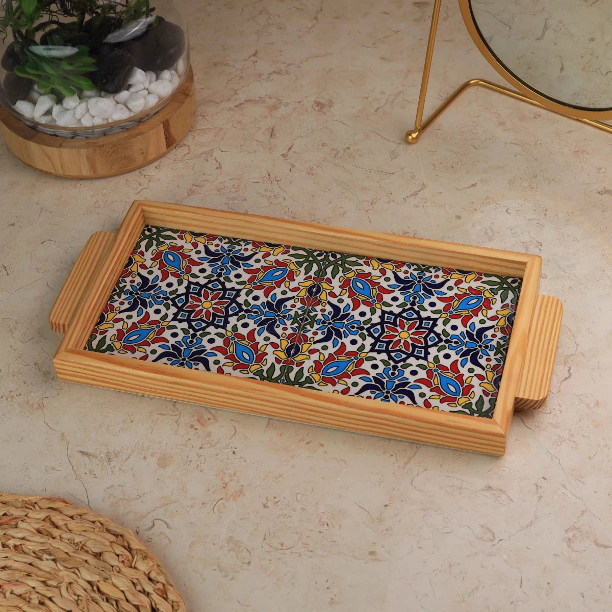 صنية بلاطتين حجم 15*30سم