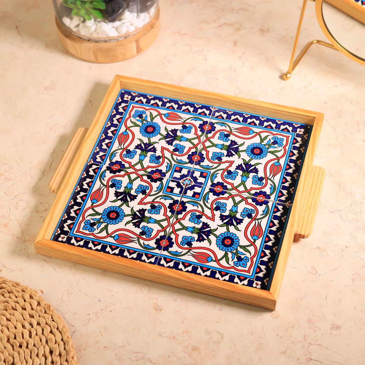 صنية 4 بلاطات حجم 30*30سم