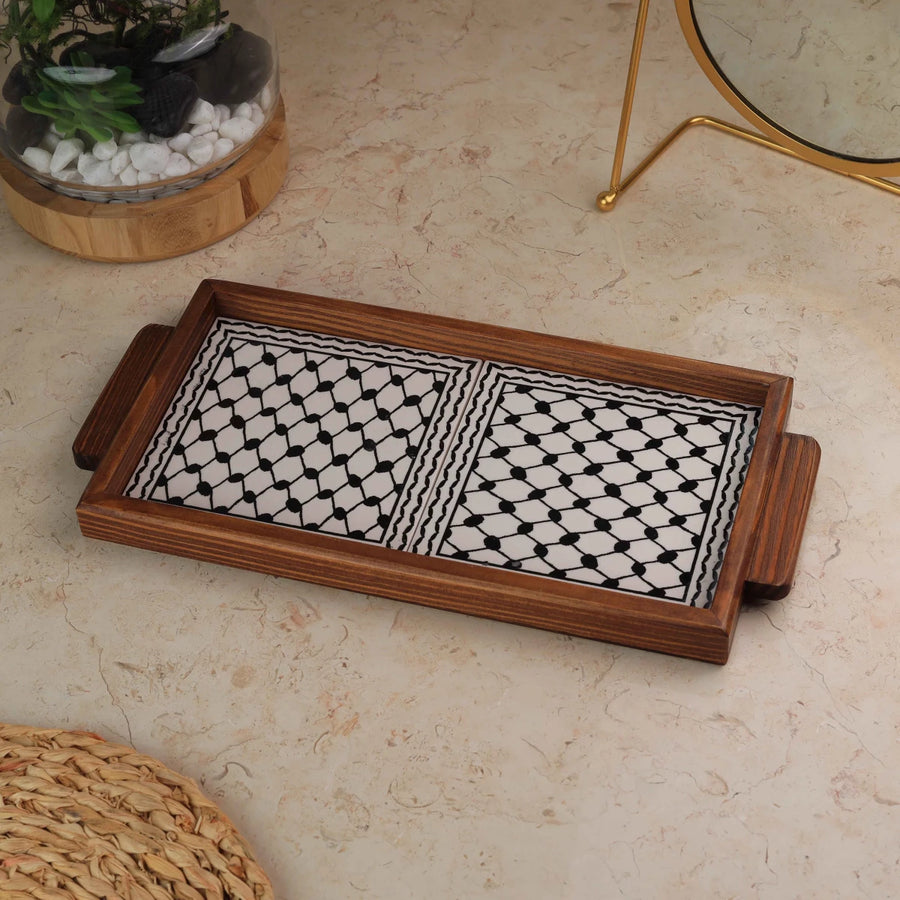 صينية بلاطتين حجم 15 × 30 سم — تصميم 02