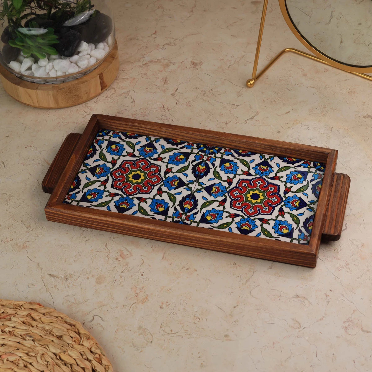صنية بلاطتين حجم 15*30سم