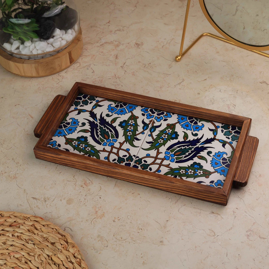Tray Two Tiles Size 15×30 cm — Design 18