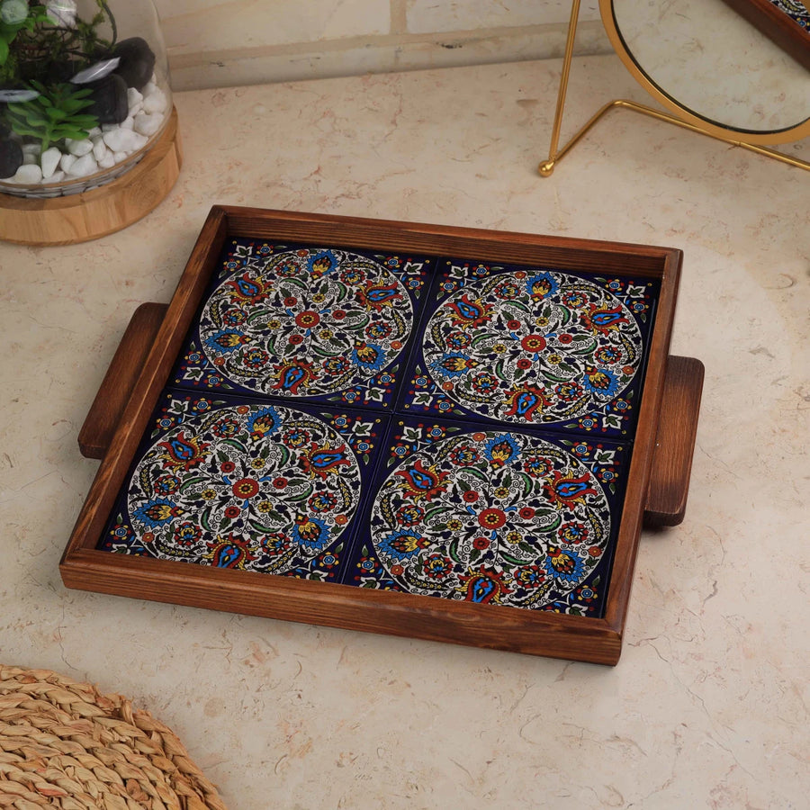 Tray 4 Tiles Size 30×30 cm — Design 04