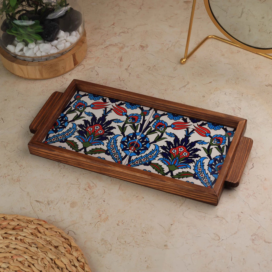 Tray Two Tiles Size 15×30 cm — Design 17