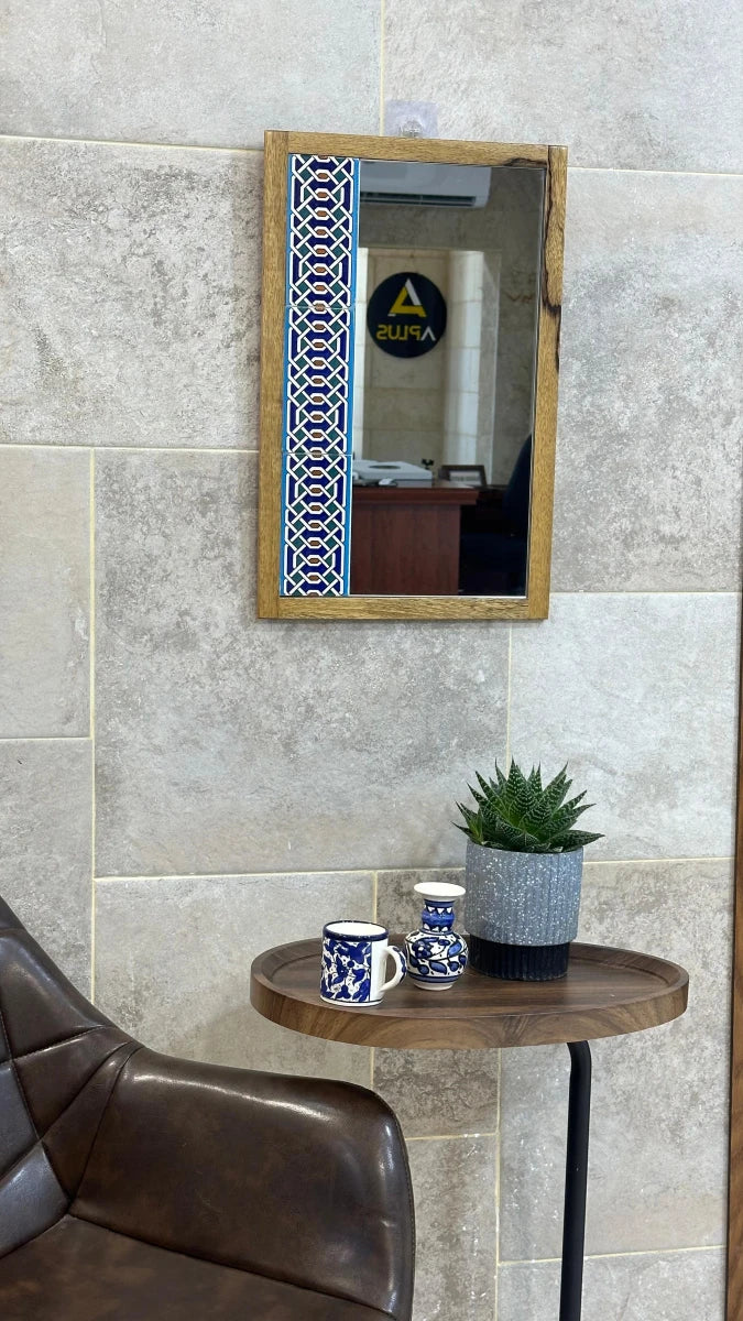 Ceramic Mirror — 32×50 cm — Design 02