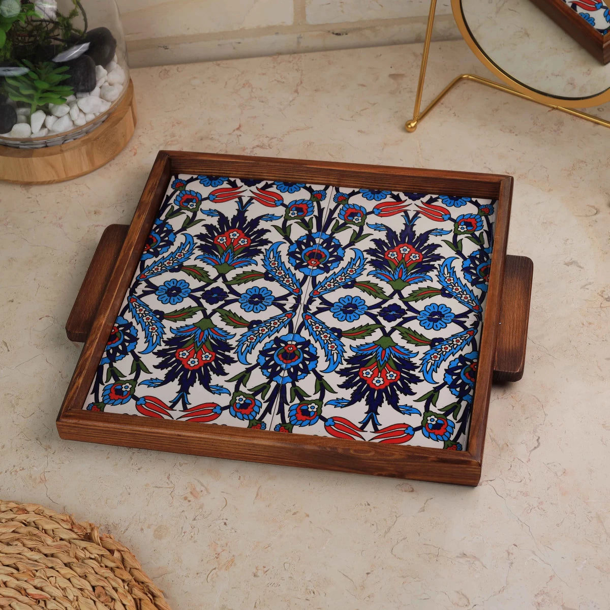 صنية 4 بلاطات حجم 30*30سم